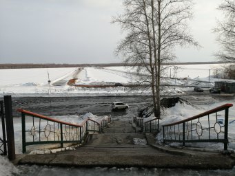 ​На ледовой переправе в Колпашево понизили тоннаж